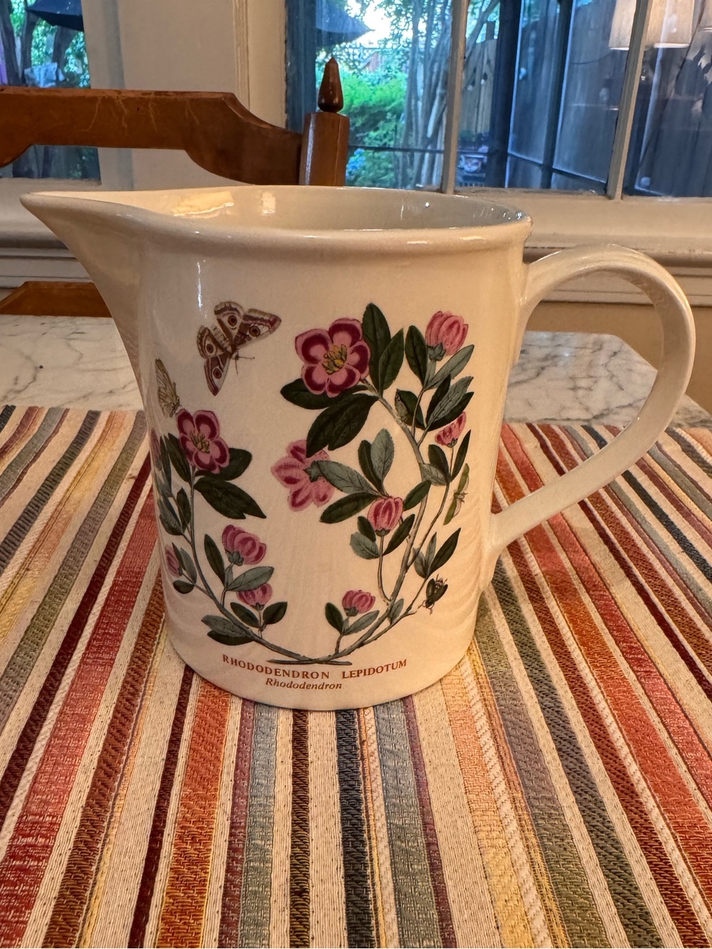 Portmeirion botanic garden vintage 1972 pitcher, made in England. 5 1/2x4 1/2